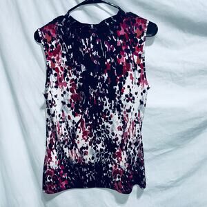 Dana Buchman Slouch Neck Sleeveless Blouse Shirt S